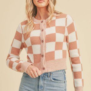 Checkerboard Cardigan